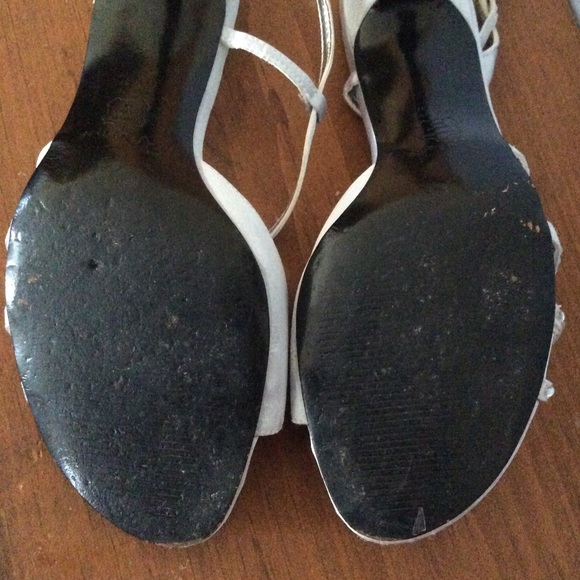 Strappy Gray Heels - Picture 5 of 9